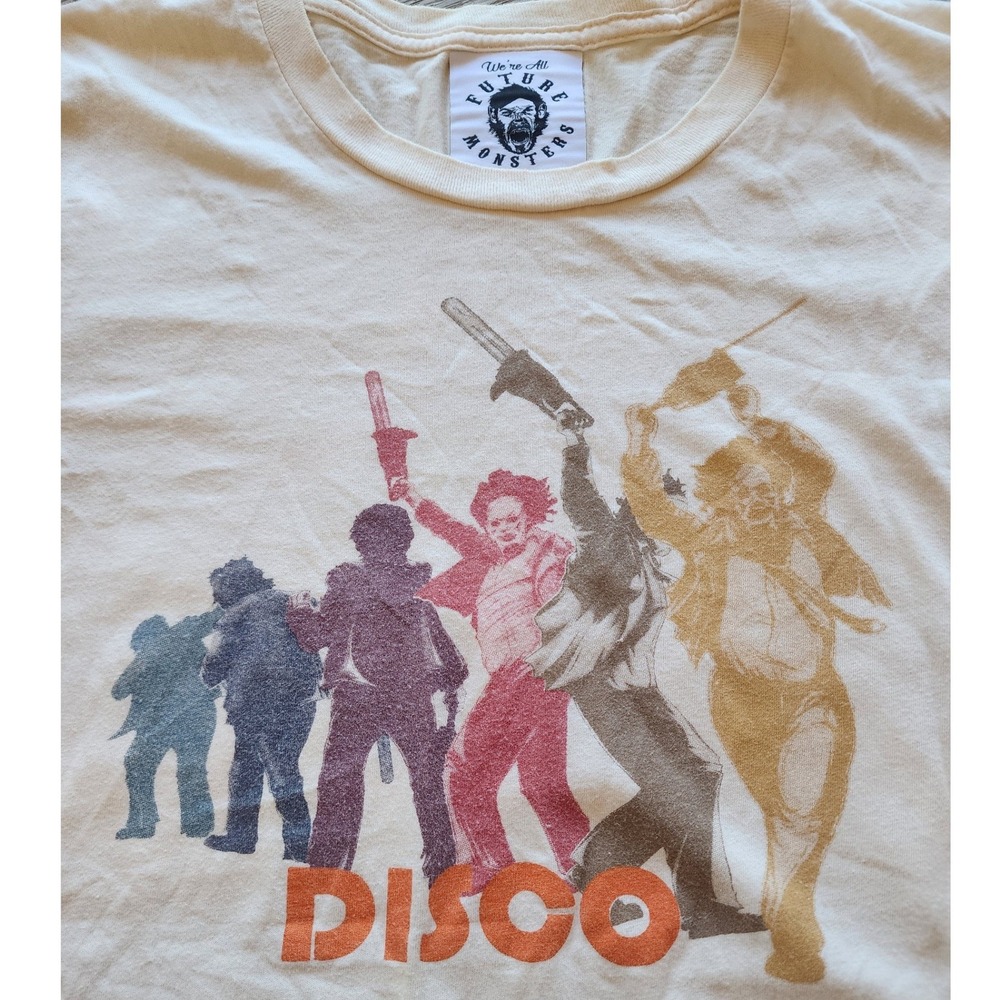 Future Monsters Texas Chainsaw Disco Graphic Tee. Streetwear indiesleaze Horror